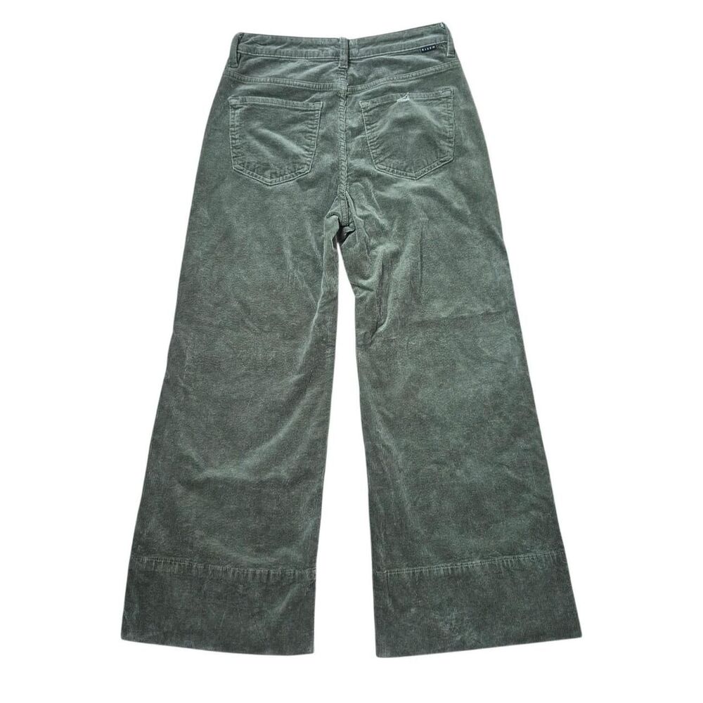Risen Jeans Kinsley High Waist Green Corduroy Wide Leg Pants Size 3/26 - Picture 3 of 7